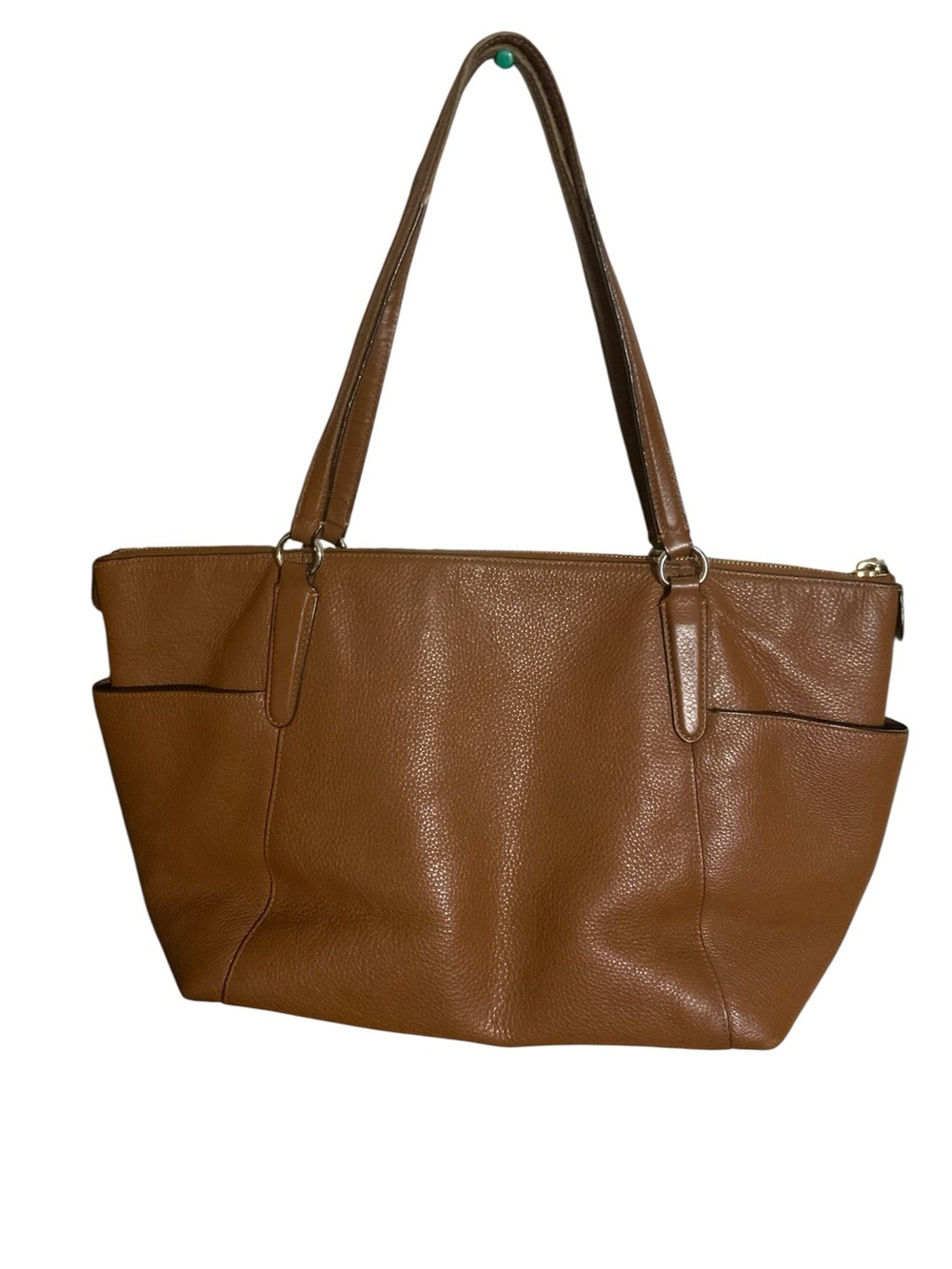 Coach Brown Leather Tote Bag - Picture 2 of 11
